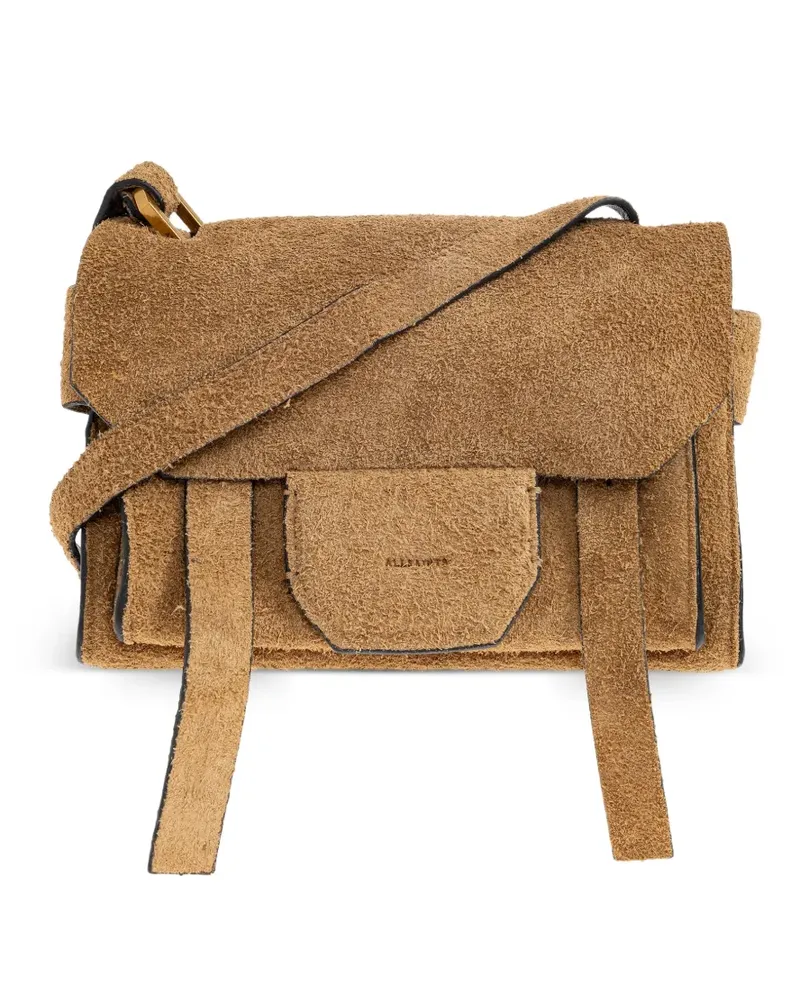 AllSaints Mini Ursa Umhängetasche mit Klappverschluss - Braun Braun