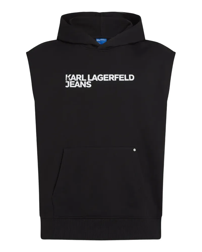 Karl Lagerfeld Ärmelloser Hoodie - Schwarz Schwarz