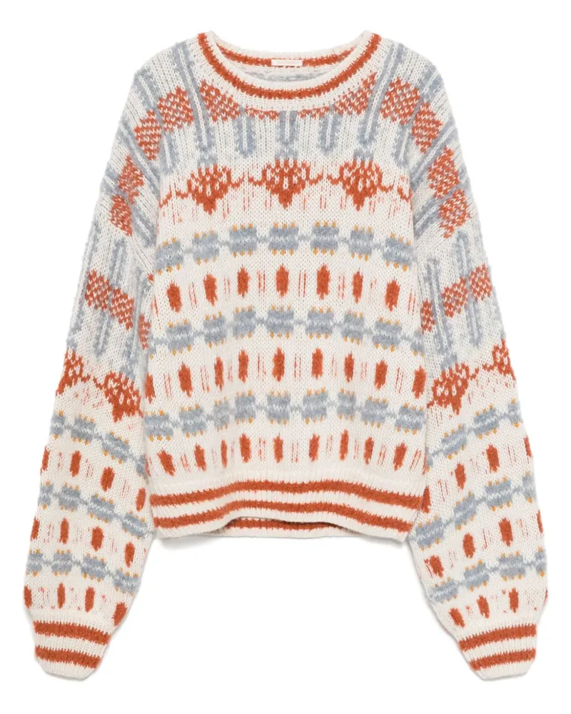 Mother The Long Drop Pullover - Weiß Weiß