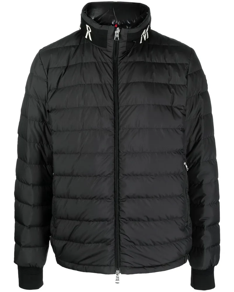 Moncler Gefütterte Akio Jacke - Schwarz Schwarz