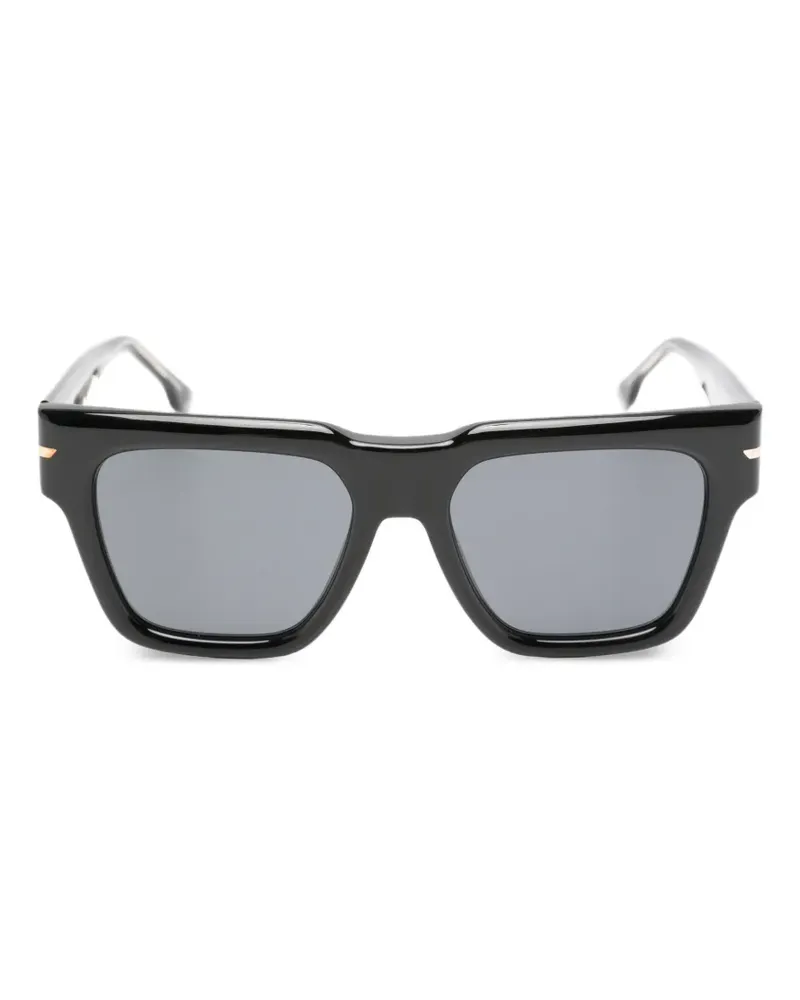 Victoria Beckham Sonnenbrille mit eckigem Gestell - Schwarz Schwarz