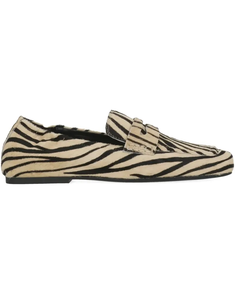 ash BARKLEY zebra-print loafers - Nude Nude