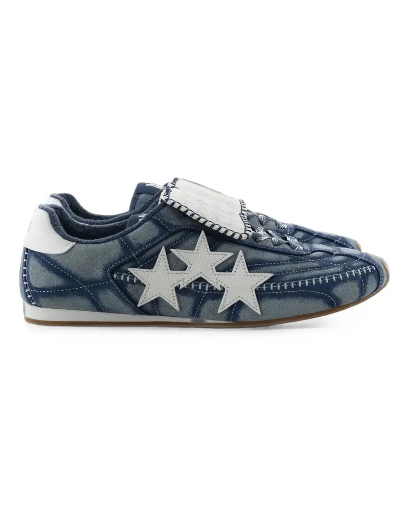 Amiri Pacific Flat patchwork sneakers - Blau Blau