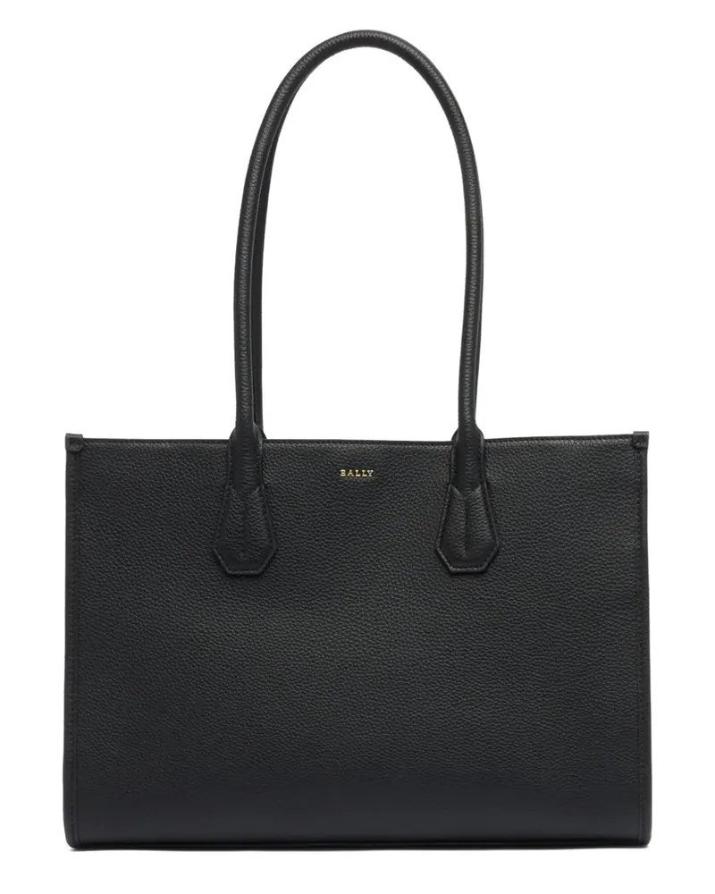 Bally grained leather tote bag - Schwarz Schwarz