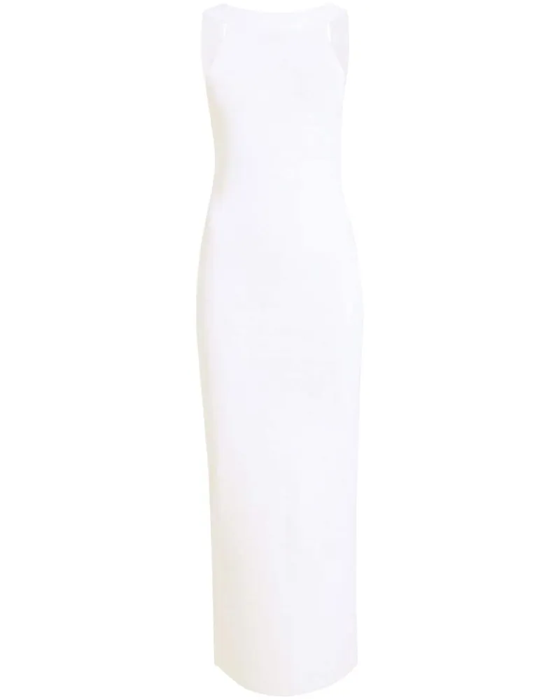 KHAITE The Media Midikleid mit Neckholder - Weiß Weiß