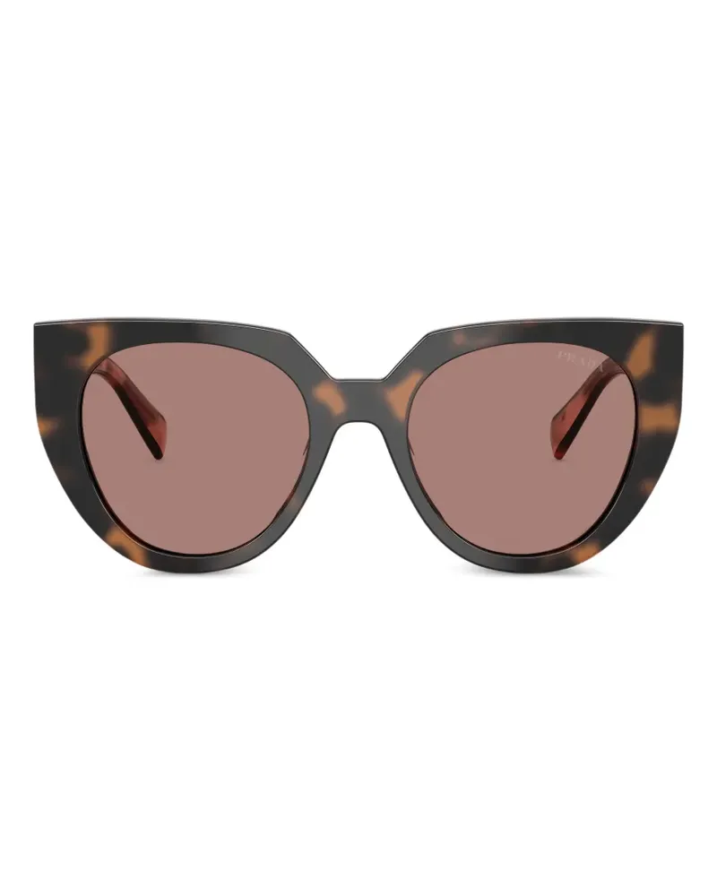 Prada tortoiseshell-effect cat-eye sunglasses - Braun Braun
