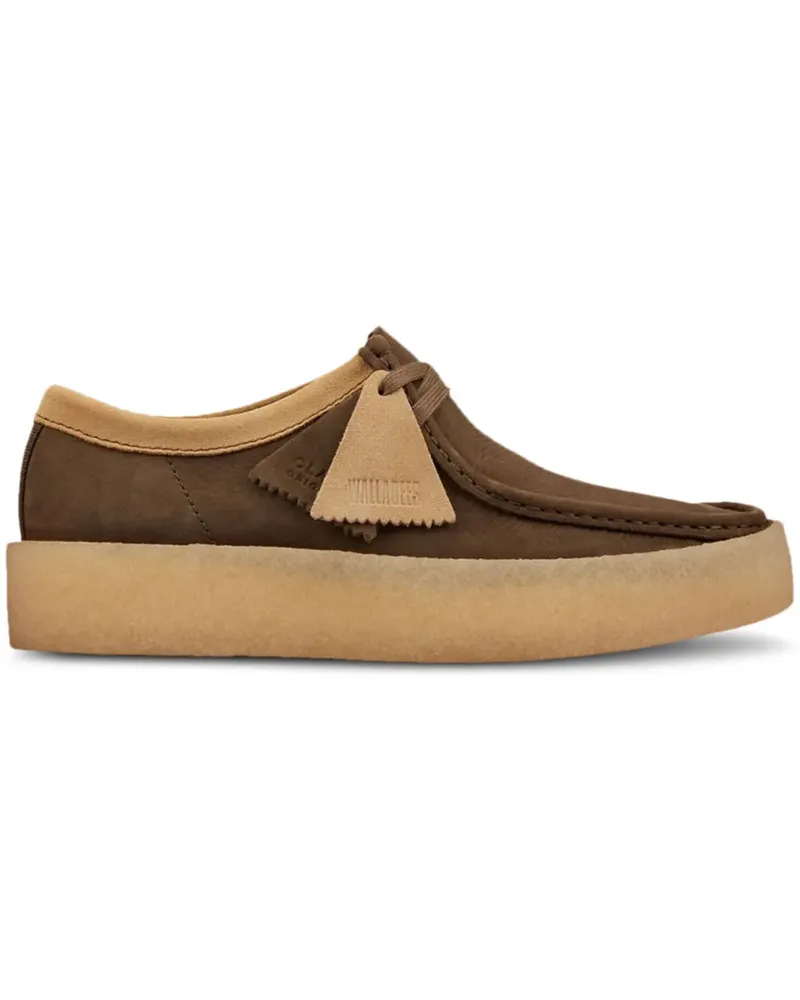 Clarks Wallabee Cup "DARK GREEN NUBUK" Sneakers - Grün Grün