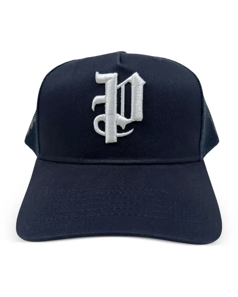 PURPLE BRAND Baseballkappe mit Logo-Stickerei - Blau Blau