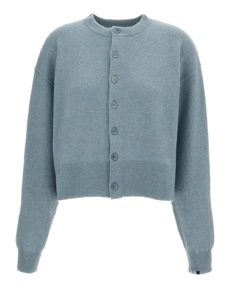 extreme cashmere Cardigan mit rundem Ausschnitt - Blau Blau