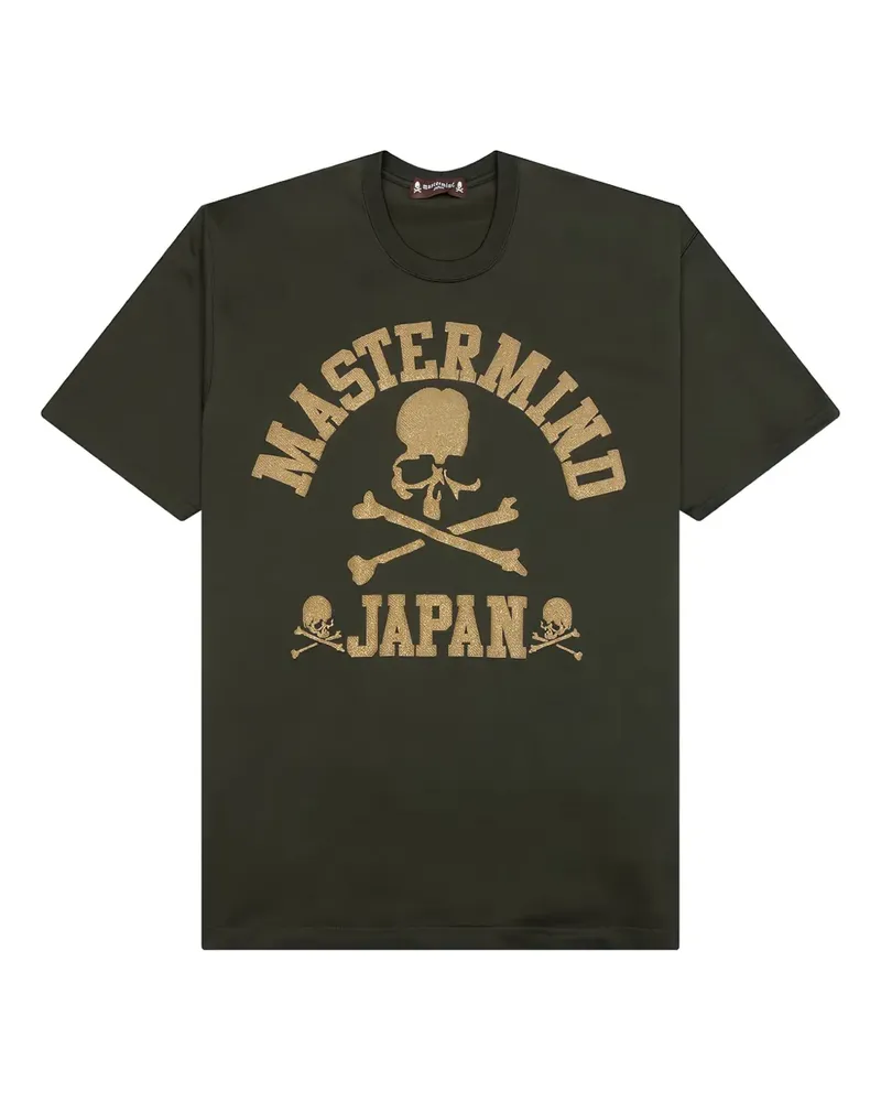 Mastermind Japan T-Shirt mit Totenkopf-Print - Grün Grün