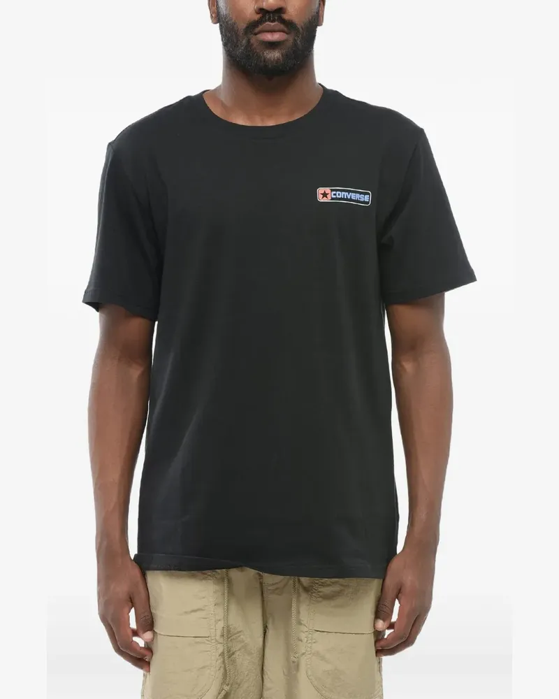 Converse T-Shirt mit Logo-Print - Schwarz Schwarz