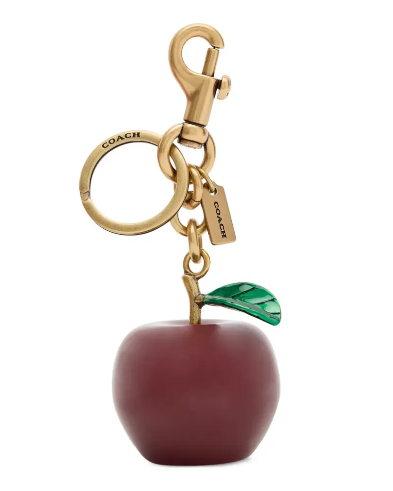 Coach Kleiner Taschenanhänger mit Apfelmotiv - Rot Rot