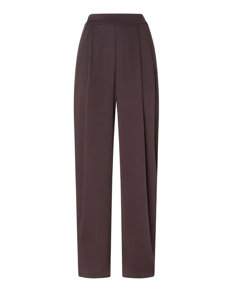 Pinko Wide-Leg-Hose mit Bundfalten - Braun Braun