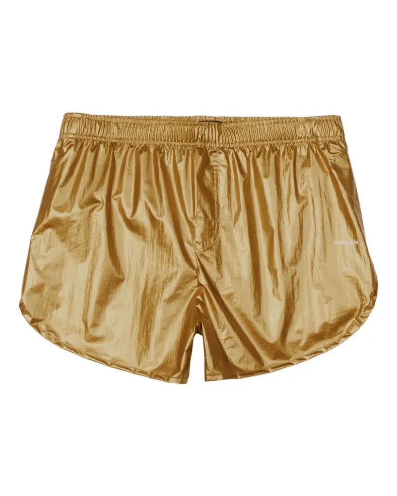Osklen Carnaval II Shorts im Metallic-Look - Gold Gold