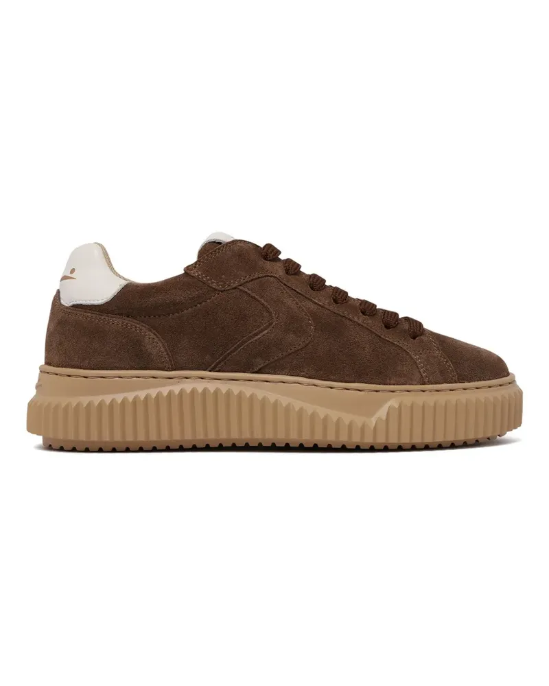 Voile Blanche suede platform sneakers - Braun Braun