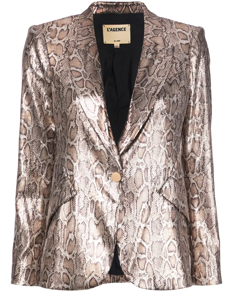 L'Agence Blazer mit Leoparden-Print - Braun Braun