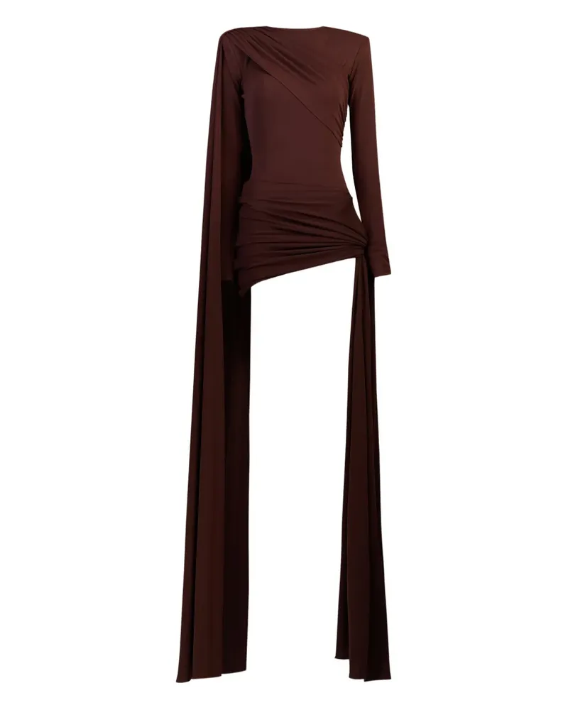 The New Arrivals Ilkyaz Ozel Asymmetrisches Venus Kleid - Braun Braun