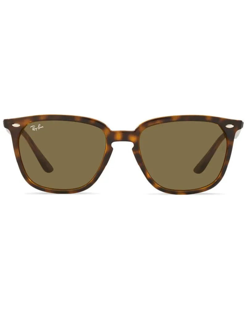 Ray Ban Sonnenbrille mit eckigem Gestell - Braun Braun