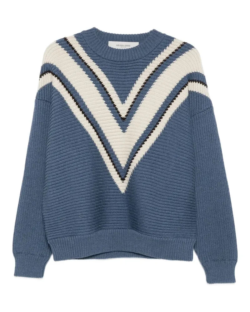 Golden Goose Pullover mit V-Ausschnitt - Blau Blau
