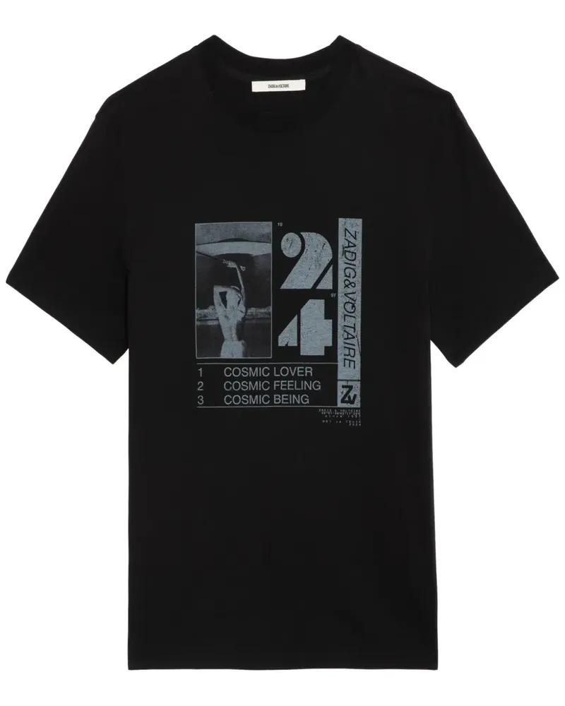 Zadig & Voltaire Ted T-Shirt mit Foto-Print - Schwarz Schwarz