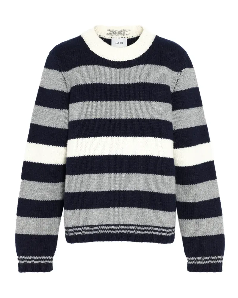 Barrie Gestreifter Pullover - Blau Blau