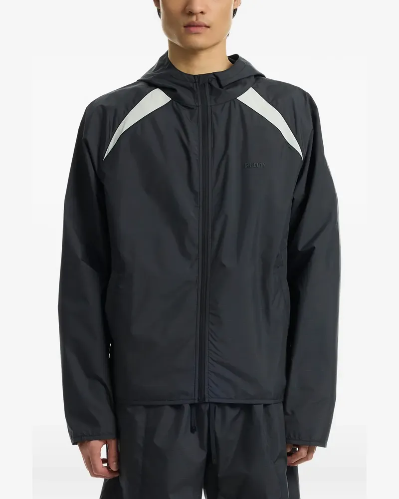 OFF DUTY Deakin Kapuzenjacke mit Einsätzen - Schwarz Schwarz