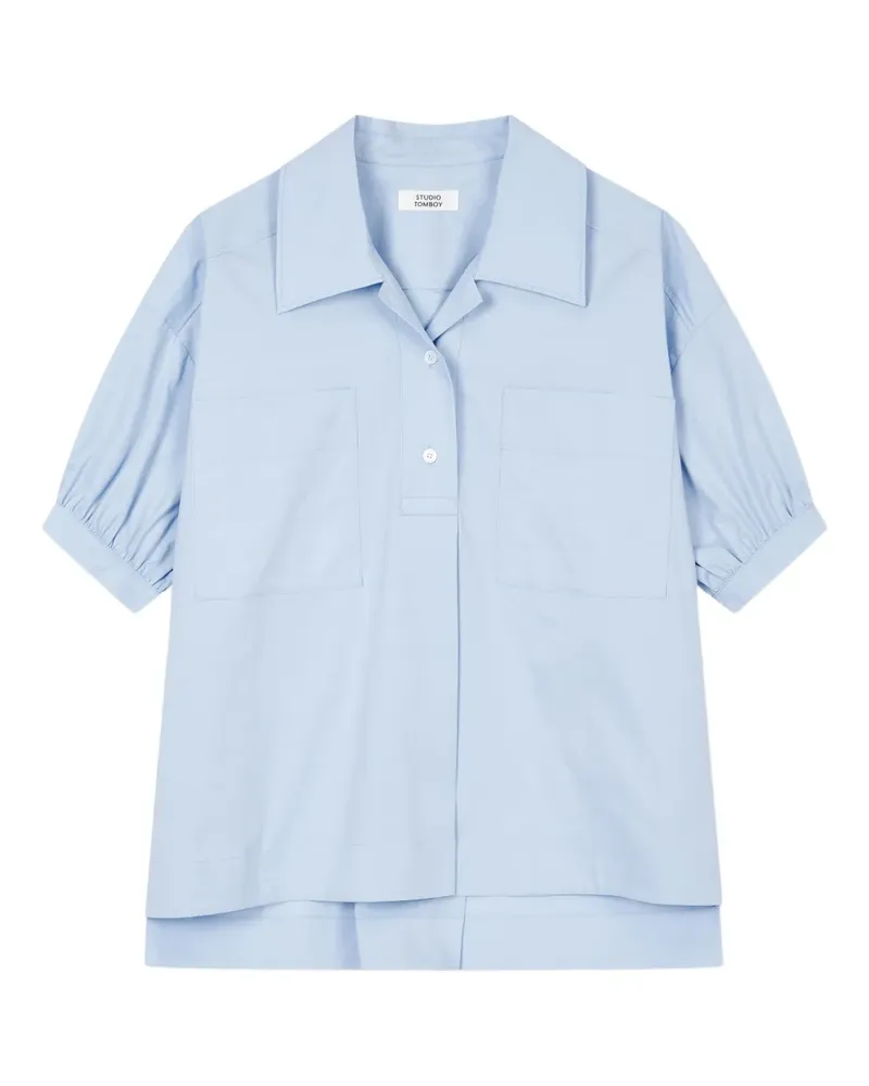 STUDIO TOMBOY Hemd mit Taschendetail - Blau Blau