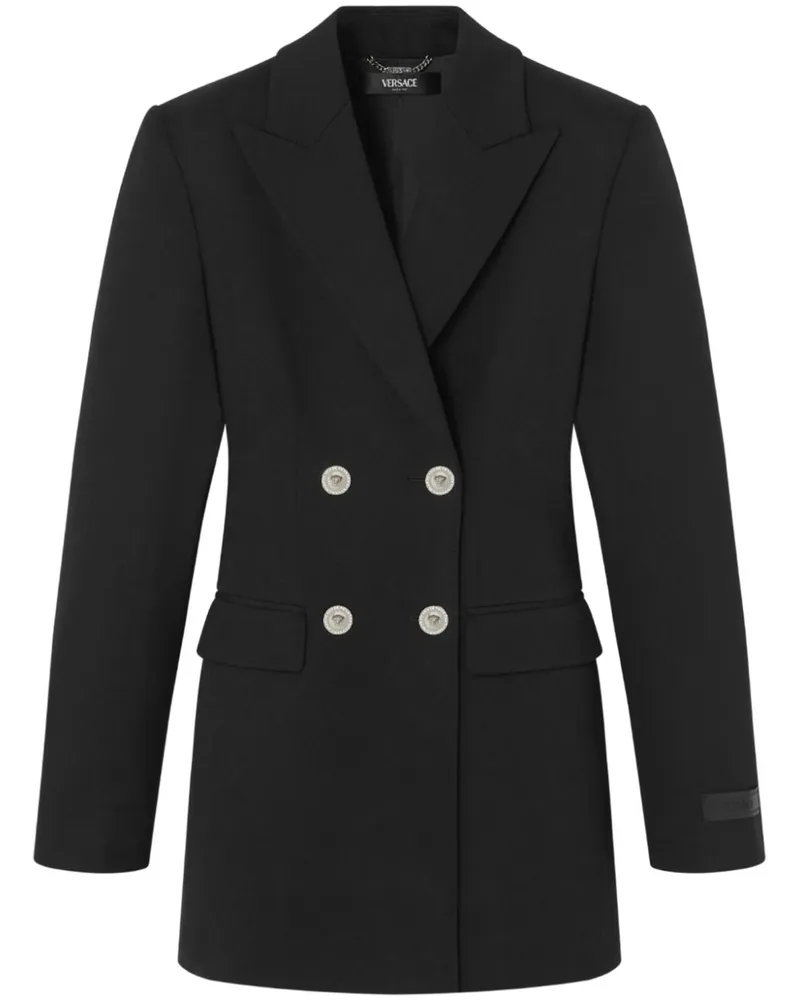 Versace Kleid im Blazer-Look - Schwarz Schwarz