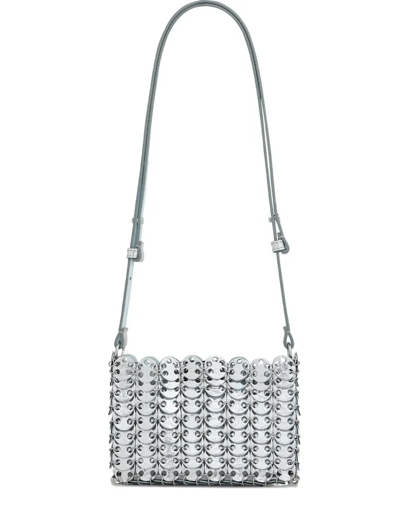 Paco Rabanne Schultertasche mit Ketten - Blau Blau