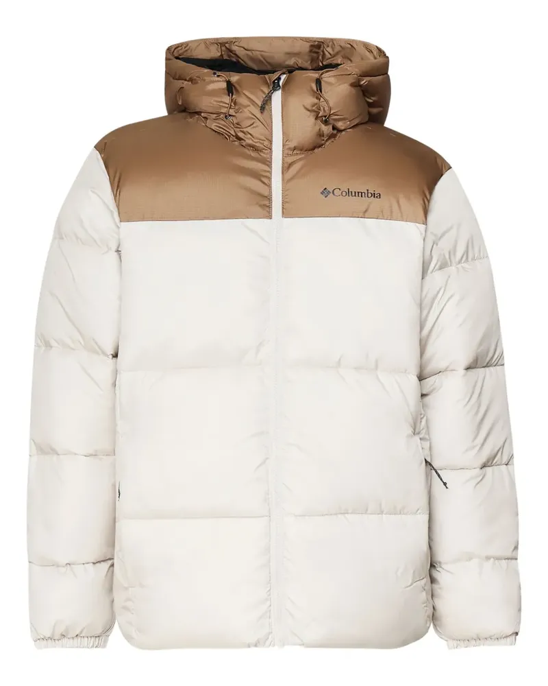 Columbia Sportswear Company Gefütterte Jacke mit Logo-Print - Weiß Weiß