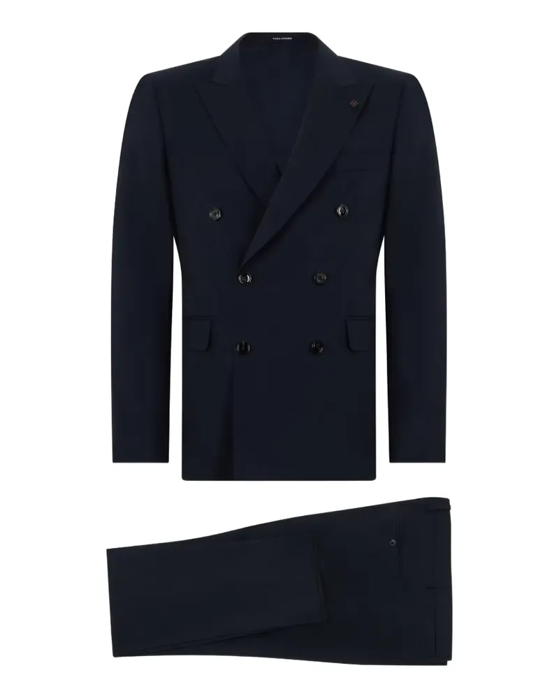 Tagliatore Doppelreihiger Anzug mit steigendem Revers - Blau Blau