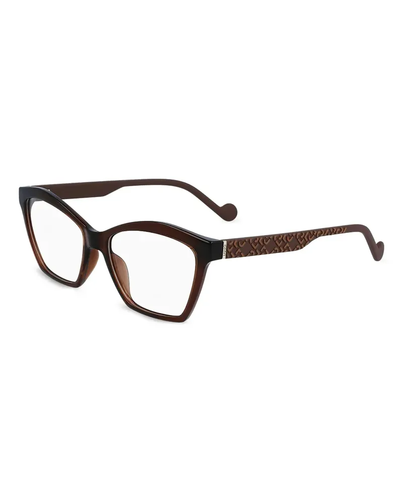 Liu Jo Brille mit Monogrammmuster - Braun Braun