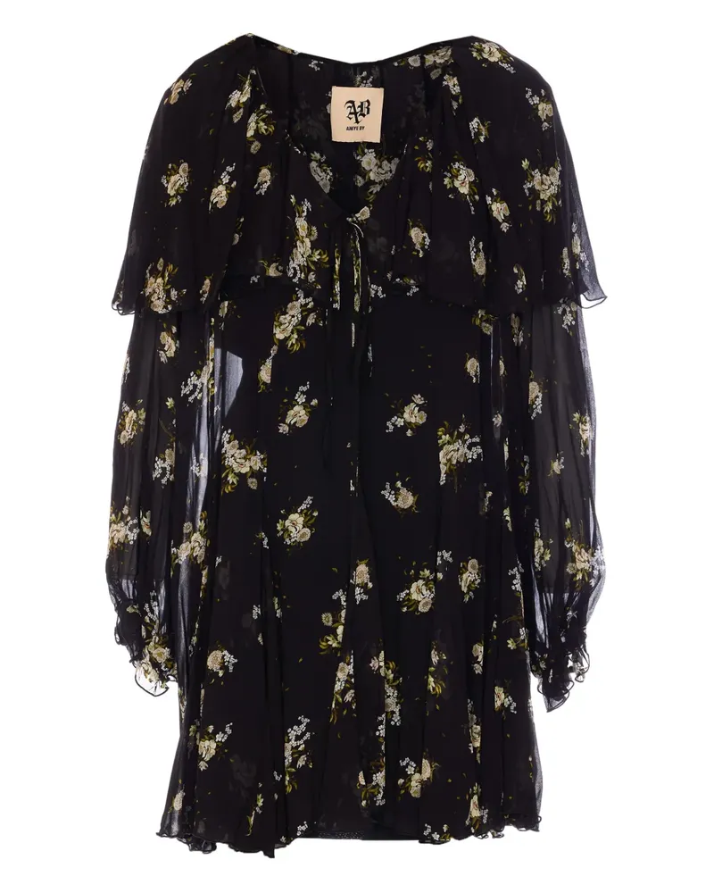 Aniye By Lily Minikleid - Schwarz Schwarz