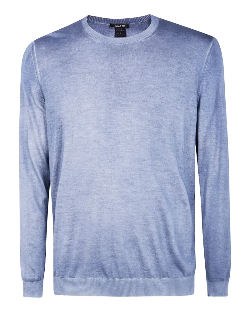 Avant Toi Kaschmirpullover mit Rundhalsausschnitt - Blau Blau