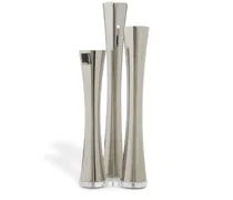 Bamboo Kerzenständer - Silber