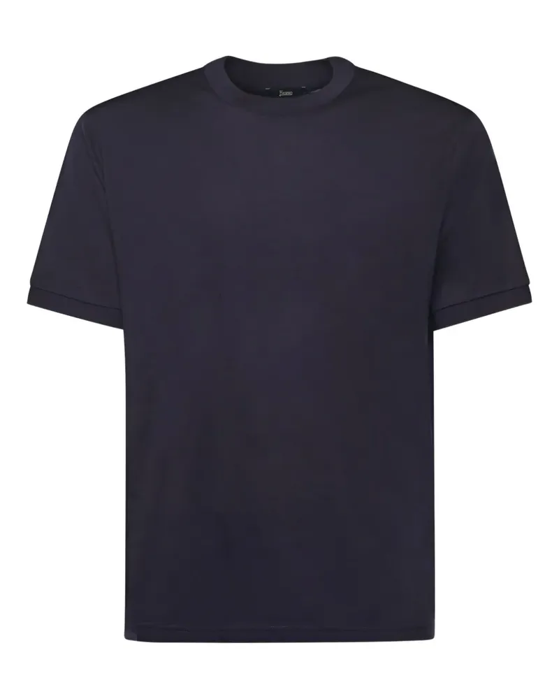 Herno crew-neck wool T-shirt - Blau Blau