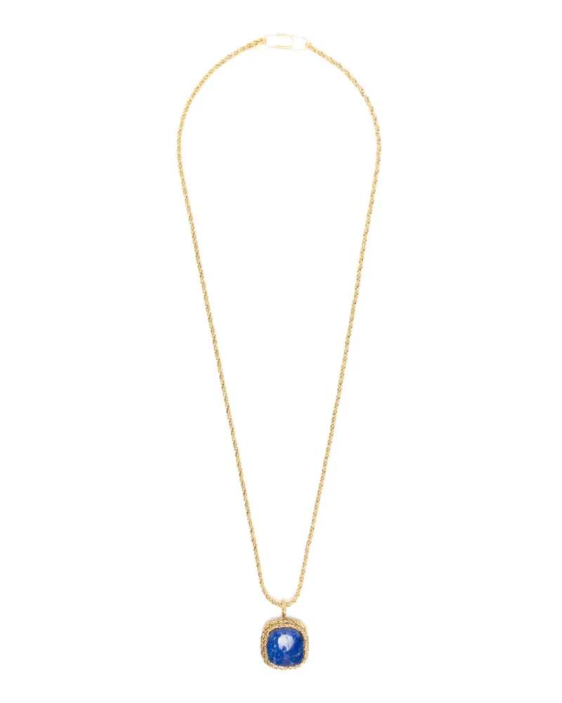 Aurélie Bidermann Miki lapis lazuli necklace - Gold Gold