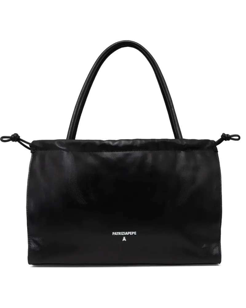 Patrizia Pepe Handtasche aus Leder - Schwarz Schwarz