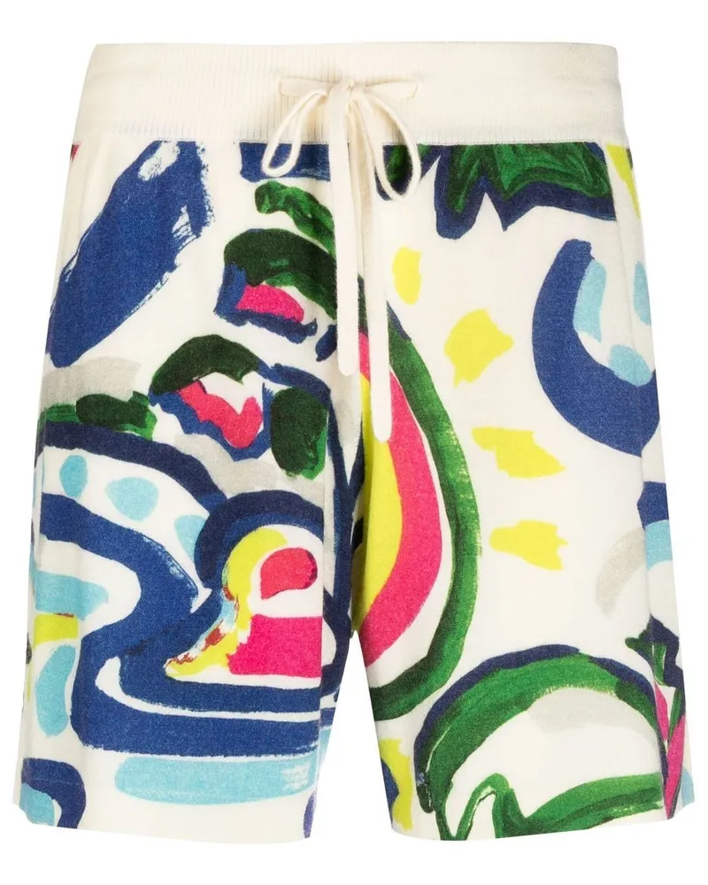 Chinti & Parker Shorts mit grafischem Print Nude