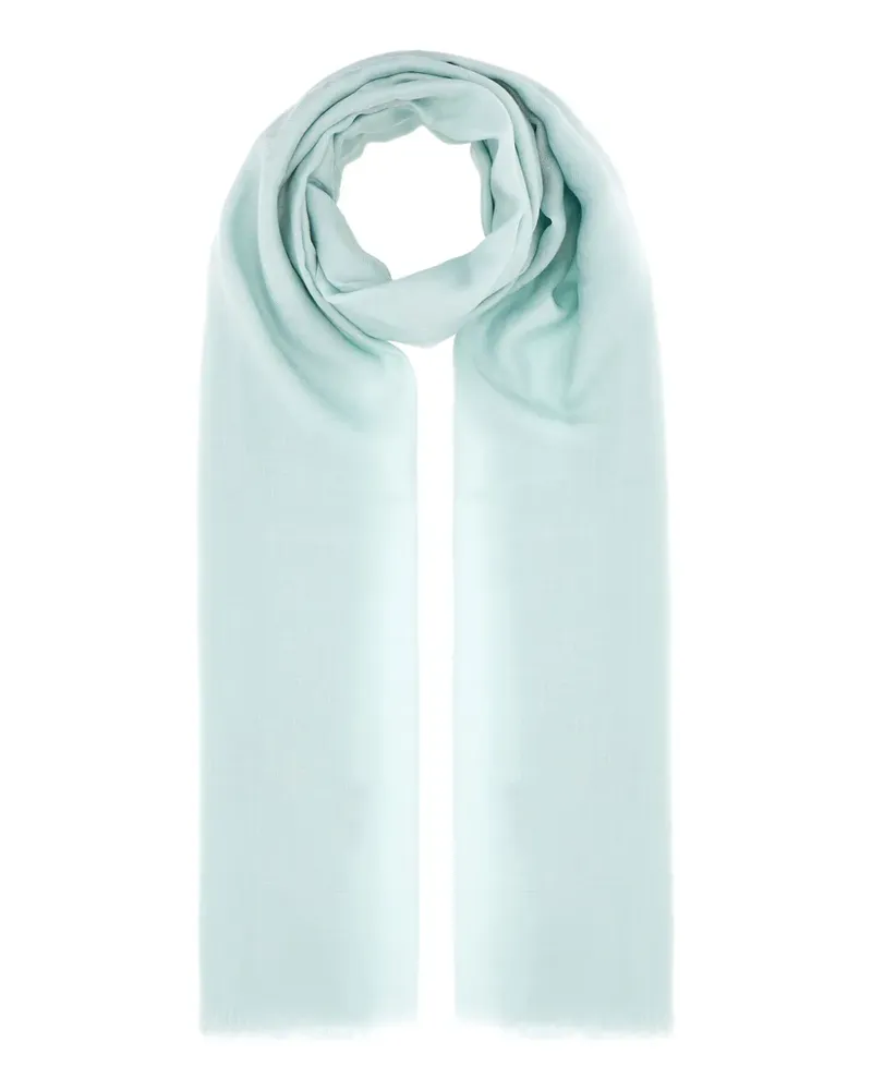 Fendi Schal mit ausgefransten Kanten - Blau Blau