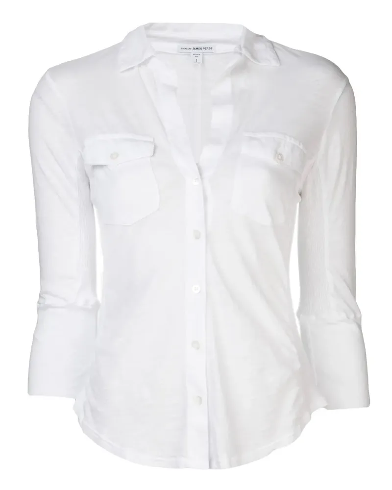 James Perse Hemd mit Brusttaschen - WHITE White