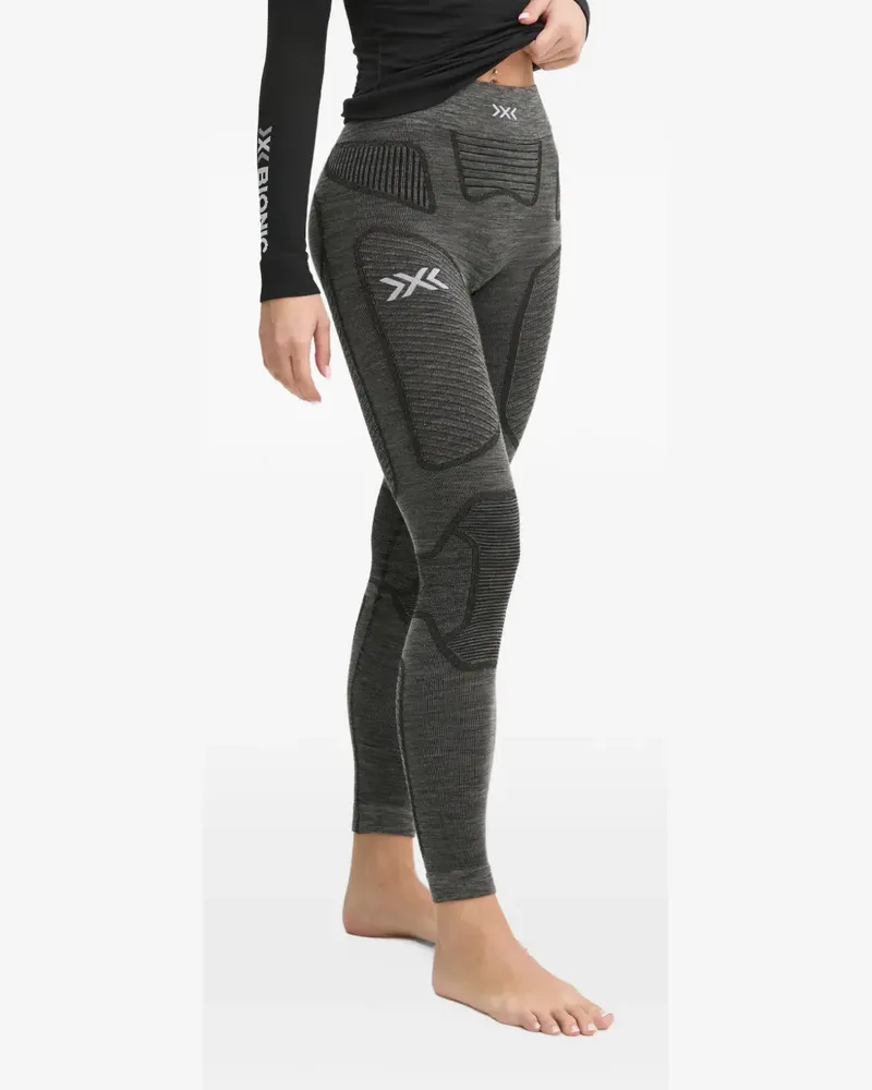 X-Bionic Symbio logo-print panelled ski pants - Grau Grau