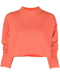 SPORTMAX Gerippter Cropped-Pullover Orange