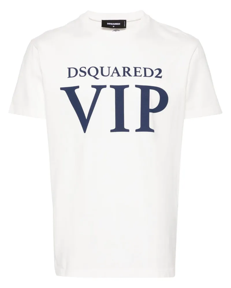 Dsquared2 T-Shirt mit Logo-Print - Weiß Weiß