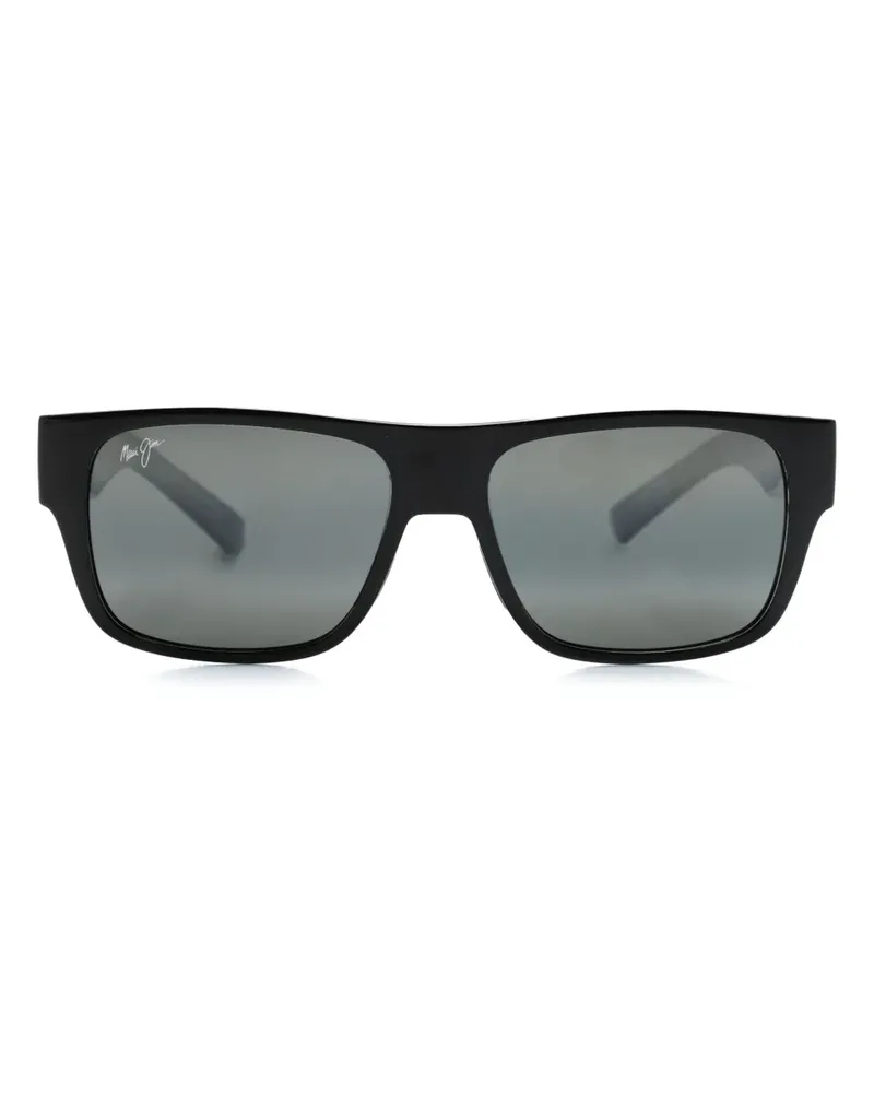 Maui Jim Keahi Sonnenbrille mit eckigem Gestell - Schwarz Schwarz