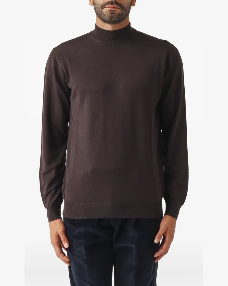 Filippo de Laurentiis high-neck knitted sweater - Braun Braun