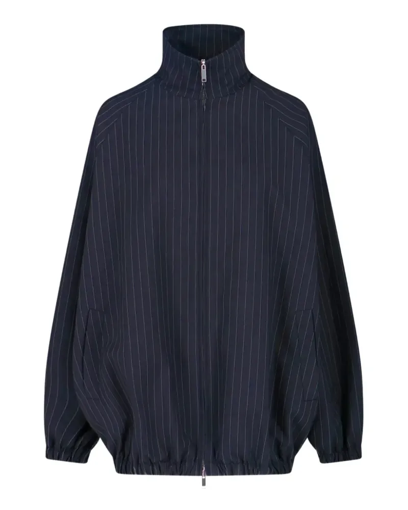 FRANKIE Shop Baxter stripe-pattern bomber jacket - Blau Blau