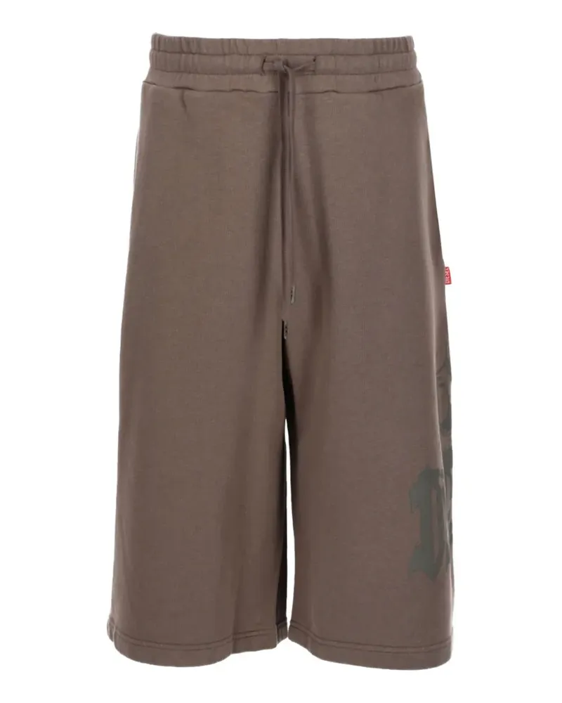 Diesel Joggingshorts mit grafischem Print - Braun Braun