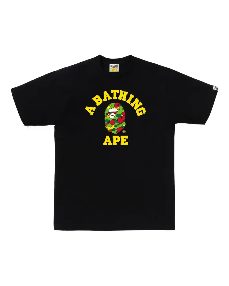 BAPE Sta College T-Shirt - Schwarz Schwarz