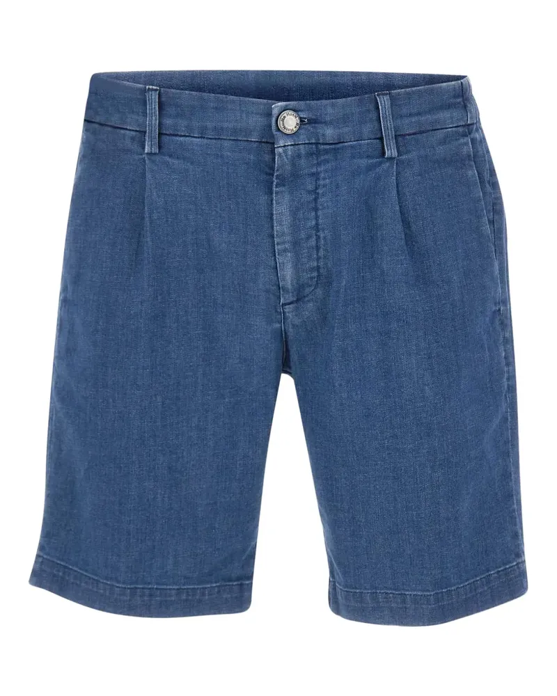 Re-HasH Gimmy pleated denim shorts - Blau Blau